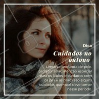 Aproveite para tomar alguns cuidados nesse período do ano, pois no clima mais seco, característico do outono, alguns cuidados especiais para manter a pele saudável são essenciais.
#estéticacomamor #estética #beauty