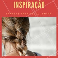 Trança de um só lado, sempre funciona nesse período do ano!
#ahazou #festajunina #beleza