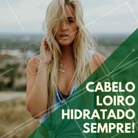 Não há como fugir de uma hidratação profunda a cada 15 dias no salão. Só assim o cabelo loiro traz resultados de maciez e com aparência saudável! #CabelosLoiros #Loiro #Hair #Ahazou