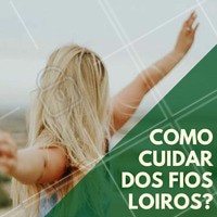 Manter os fios loiros saudáveis, brilhantes e bonitos é uma tarefa que exige paciência, tempo e muita dedicação. Um dos cuidados que se devem tomar são: hidratação, cauterização e óleo capilar para a manutenção dos fios. #CabelosLoiros #Loiro #Hair #Ahazou