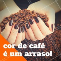 Esmaltes em tons terrosos são ótimos para a temporada de Outono e Inverno. Invista! #Unha #Esmalte #AmoEsmalte #Café