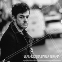 Além de uma barba bem feita e alinhada e uma hidratação completa dos fios, deixando todo o stress do dia a dia de lado, e saindo da barbearia completamente relaxado. Não tem como ser melhor que isso! #barbearia #barbaterapia #benefícios