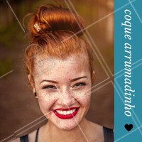 Para os dias que você precisa de um penteado mais sério, uma opção simples é o coque arrumadinho, fica elegante e perfeito para um dia de trabalho. #Dica #Cabelo #Coque
