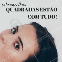 As sobrancelhas com as pontas quadradas estão com tudo ultimamente, especialmente por darem um ar de inteligência, perspicácia, ousadia e sensualidade as mulheres que apostam no formato. #sobrancelha #ahazou #designsobrancelha #tendencia #quadrada