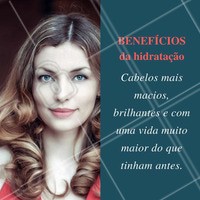 Que tal agendar a sua hidratação hoje? Vem! #Hair #Cabelo #Hidratação #Benefícios
