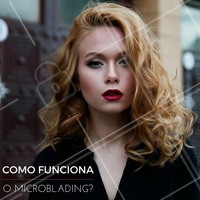 Microblading é feito para pessoas que querem preencher as sobrancelhas ou deixá-las mais cheias. Essa técnica proporciona a ilusão de que sua sobrancelha está perfeita, pois o instrumento que é usado faz várias micro pigmentações como se fossem fios naturais, fazendo com que a sobrancelha pareça abundante em volume. #Técnica #Microblading #Sobrancelha