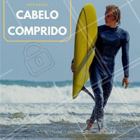 Hoje é moda homem com cabelo longo, mas mesmo assim não deixe de cortá-lo pelo menos as pontas para não crescer descontroladamente. #cuidados #ahazoucabelo #cabelo #masculino #longo #homens