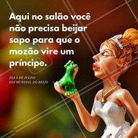 Traga o seu mozão aqui no salão para ficar um príncipe! #DiadoBeijo