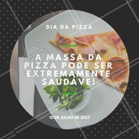 A massa é muito rica em antioxidantes, e se usar as técnicas de cozimento corretas, pode realmente aumentar os antioxidantes na mesma!
Tá vendo? Pizza também é saúde!
#ahazou #diadapizza