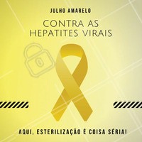 Nós apoiamos o dia 28 de Julho: o Dia Mundial de Combate as hepatites virais! #JulhoAmarelo #ContraHepatite
