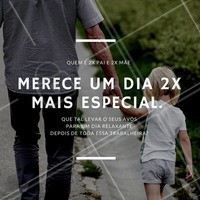 Quem trabalha duas vezes merece um descanso, já pensou em presentear seus avós com um dia muito relaxante neste Dia dos Avós? #diadosavós #relaxar #avós