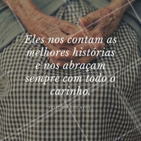 Muito amor por nossos avós! Por isso neste Dia dos Avós retribua todo o carinho! #amor #carinho #diadosavós