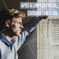 Após a limpeza de pele, a pele fica extremamente sensível, por isso é importante ficar 48 horas sem se expor ao sol. Além disso, o uso do protetor solar é essencial. Consulte sua esteticista para mais detalhes. #limpezadepele #estéticafacial #sol #estéticaparahomens #ahazou #estéticahomens #homens #esteticamasculina #masculino #cuidadosmasculinos