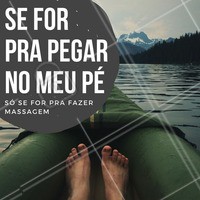Quem aí não ama massagem nos pés? Pegar no pé só assim 😉 #massoterapia #ahazou #massagem #massagemnospés