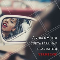 Use muito batom vermelho! E arrase no tom!
#ahazou #maquiagem
