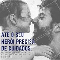 Traga o seu pai para passar o melhor dia de beleza da vida dele! #beleza #pais #diadospais