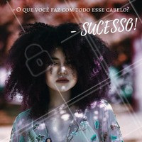 Muito sucesso, aliás!
#ahazou #cachos