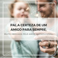 Pai, muito obrigada por todos os momentos preciosos que você me proporcionou!
Obrigado por estar do meu lado em todos as dificuldades, obrigada por ser meu pai!
#ahazou #diadospais
