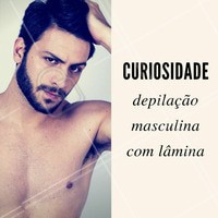 A lâmina é o método mais usado pelos homens, é bom e barato e não causa dor, mas é proibida para quem tem alergia a níquel. Fica a dica! #Depilação #DepilaçãoMasculina #estéticaparahomens #estéticahomens #homens #esteticamasculina #masculino #cuidadosmasculinos