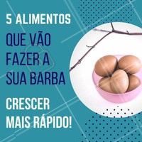 Quais são os melhores alimentos para crescer a barba? Fica a dica: ovos, batata, carnes, suco de laranja e gelatina. #Barba #DicasBarbearia #Masculino #Homens #Barbearia