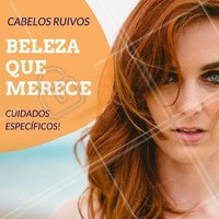 Os cabelos tingidos precisam de hidratação, já que a química os torna mais porosos. O ideal é fazer pelo menos uma nutrição pós-química no dia da coloração, e o uso de produtos específicos para cabelos tingidos para manutenção em casa. #Ruivo #CabelosRuivos #Cabelo #Hair #Cuidados #Dica