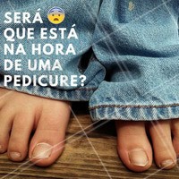 Seus pés irão agradecer por um dia de beleza. Agende já o seu horário! #Unhas #Nails #Pedicure