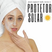 É importante sempre lembrar de se proteger do sol, mesmo quando não parece, seus raios continuam implacáveis. Por isso, antes de sair de casa: protetor, por favor! #protetorsolar #rosto #estéticafacial #proteção