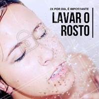 Para ter uma pele incrível é ideal lavar o rosto ao acordar e antes de dormir, pois além de desobstruir os poros e controlar a oleosidade, os tratamentos estéticos ficam mais eficientes com uma pele limpinha. #dica #estéticafacial #rosto #ahazou #bemestar #limpezafacial