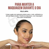 Quer manter a maquiagem impecável durante todo o dia? Invista na limpeza da sua pele!
#ahazou #maquiagem #makeup