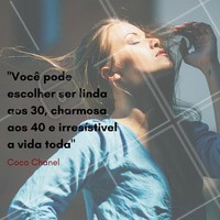 Coco Chanel tinha razão!
Escolha ser mais que irresistível a vida toda, seja maravilhosa!
#ahazou #maquiagem #makeup