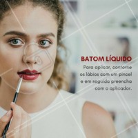 Ainda assim não sabe como passar o batom líquido? Agende o seu horário que eu te ajudo!
#ahazou #maquiagem #makeup