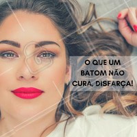 Passando apenas um batom sua fisionomia muda muito, ou seja, batom é vida!
Agende seu horário!
#ahazou #maquiagem #makeup