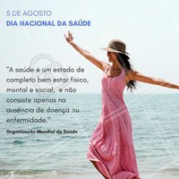O Dia Nacional da Saúde é celebrado anualmente em 5 de agosto no Brasil. A data tem como objetivo conscientizar a sociedade brasileira sobre a importância da educação sanitária, despertando na população o valor da saúde e dos cuidados para com ela.
#ahazou #dianacionaldasaúde