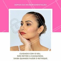 Consulte nossos profissionais para saber o que você deve e não deve fazer após a realização da micropigmentação, mas comece com algumas dicas básicas: evite o sol; não mexa na casquinha; não esqueça do retoque. #cuidados #micropigmentação #sobrancelha #designdesobrancelha