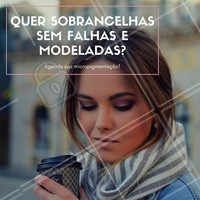 A micropigmentação é uma técnica que nasceu a partir dos fundamentos da tatuagem, utilizando uma tinta específica que penetra suavemente na pele. Seu objetivo é justamente modelar as sobrancelhas de acordo com o formato do rosto, além de cobrir eventuais falhas, deixando as sobrancelhas impecáveis. E você? Já agendou seu horário? #micropigmentação #designdesobrancelha #falhas