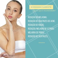 O microagulhamento cumpre várias funções, já sabe se você tem recomendação para o tratamento? Agende seu horário e converse com um profissional. #indicação #tratamento #microagulhamento #estéticafacial