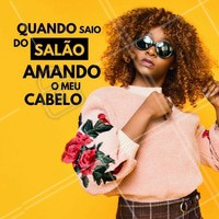 Com certeza, é a melhor sensação do mundo, né? #Cabelo #Hair #Beleza #Ahazou #CabelosLindos #SalaoDeBeleza