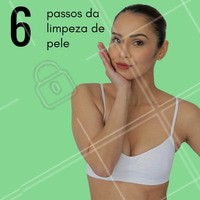 1. Limpar
2. Esfoliar
3. Extrair cravos
4. Máscara calmante
5. Tonificar
6. Filtro solar
A limpeza de pele é um procedimento que passa por 6 passos essenciais, para mais detalhes sobre o tratamento converse com um de nossos profissionais. #limpezadepele #passoapasso #estéticafacial