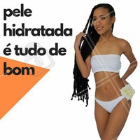Não deixe de hidratar o corpo para ter uma pele macia e saudável sempre. #hidratação #corpo #estéticacorporal