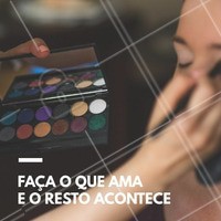 Independente de qualquer coisa sempre faça o que ama, e os resultados surgirão!
#ahazou #maquiagem