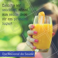 O dia nacional da saúde é hoje, mas você deve valorizar a sua todos os dias do ano!
#ahazou #dianacionaldasaúde