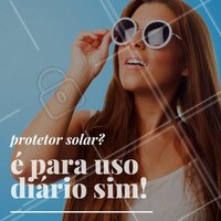 Faça sol ou faça chuva, use o protetor solar todos os dias, faça disso um hábito. Você já está com o rosto protegido hoje? #ProtetorSolar #Pele #EstéticaFacial #PeleLinda #CuidadosDaPele