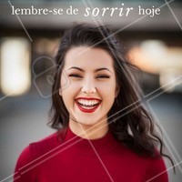 Espalhe alegria por aí: sorria! #sorriso #alegria #amo #ahazou