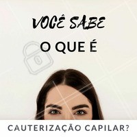 É um tratamento capilar que acrescenta a proteína dos fios, a chamada queratina. Dessa forma, ele reconstrói a massa capilar, recupera as fibras e a elasticidade do cabelo e ajuda quem está com os fios mais danificados. #Cabelo #Hair #CauterizaçãoCapilar #Cauterização #TratamentoCapilar #Ahazou
