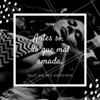 Tem vezes que é melhor ficar sozinha não é verdade? Aproveitem o dia dos solteiros para se amar e se cuidar! #amo #ahazou #diadossolteiros