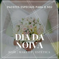 Venha se embelezar no melhor estilo neste grande dia! #DiaDaNoiva #Noivas #Casamento #Ahazou #Hair #Makeup #Estética