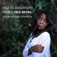 DICA
Uma dica é investir em um primer com pigmentos dourados. Evite, produtos com pigmentos mais claros e perolados, pois podem acinzentar a pele negra.
#ahazou #maquiagem #pelenegra #negra #maquiagemparapelenegra