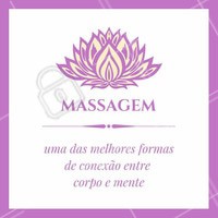 A conexão que você precisa para o seu dia a dia! #Massagem #Saúde #CorpoeMente #BenefíciosMassagem #Motivacional #MotivacionalMassagem