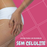 Se você está querendo se livrar dos famosos furinhos, aqui vão algumas dicas para você começar: 1- Beba pelo menos 2 litros de água por dia, 2- Se alimente bem, 3- Evite usar calças muito apertadas, pois elas dificultam a circulação local, 4- Faça esfoliação periodicamente ou use bucha vegetal, 5- Pratique exercícios! #bumbum #estéticacorporal #celulite #dica