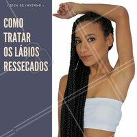 Para você ficar com os lábios bem hidratados durante o inverno, aqui vão algumas dicas certeiras: abuse do hidratante labial; evite umedecer os lábios com saliva; não arranque a pele seca com os dentes; invista na esfoliação labial; e beba muita água. #hidratação #lábios #estéticafacial